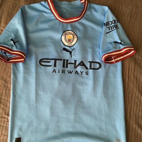 Puma Manchester City De Bruyne #17 Soccer Jersey used, size S/M
