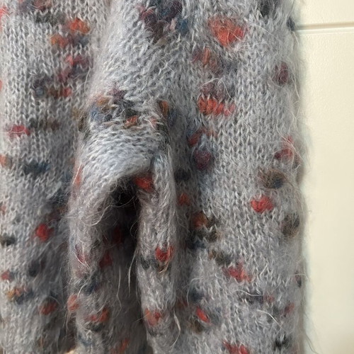 Printed sweater like new, gray, size L