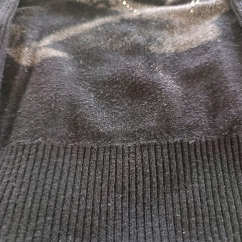 Long Batwing Knit Sweater cashmere blend like new, size M, black