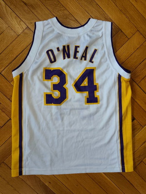 Los Angeles Lakers Jersey Champion Kids vest used with O'Neal 34