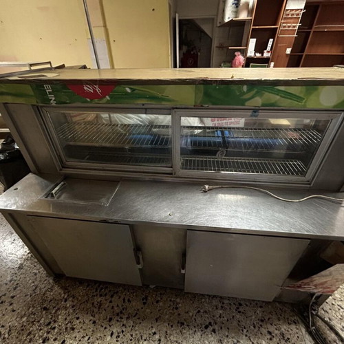 Refrigerated Display Case for Cheese and Cold Cuts like new, inox