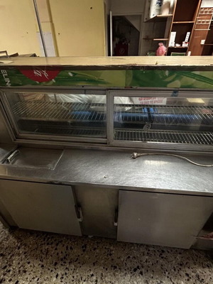 Refrigerated Display Case for Cheese and Cold Cuts like new, inox