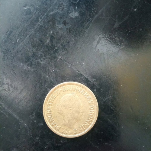 10 Kroner Denmark coin 1989 used