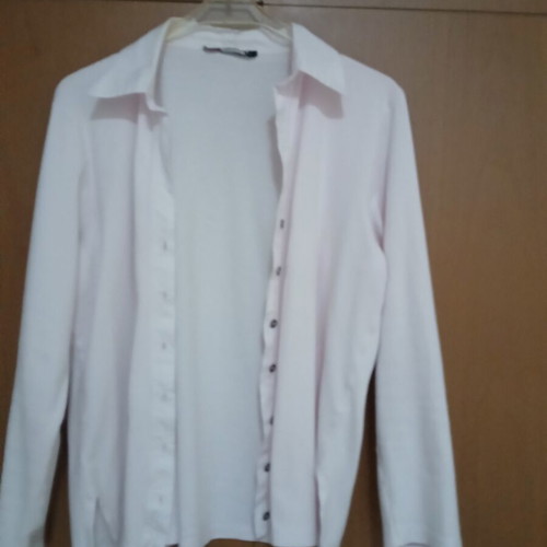 Pink open shirt-jacket, size M