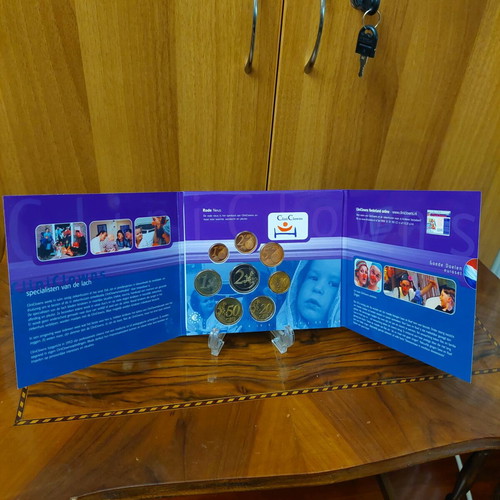 Netherlands 1999 Euro Coin Set Triptych Clini Clowns new