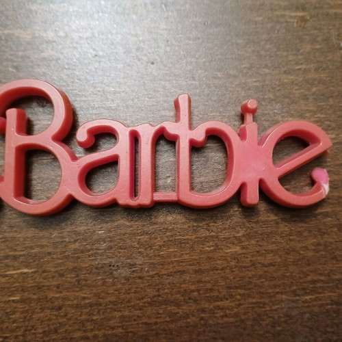 Barbie logo used from 1990 club with small break
