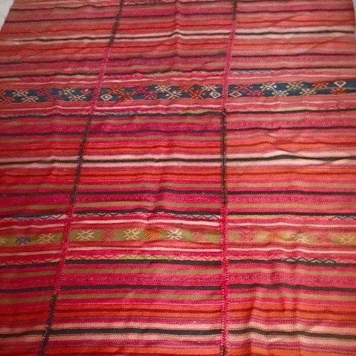 Wool Kilim Rug Loom-Woven From Macedonia, Like New
