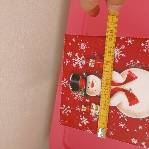 Christmas box new made of hard pressed paper