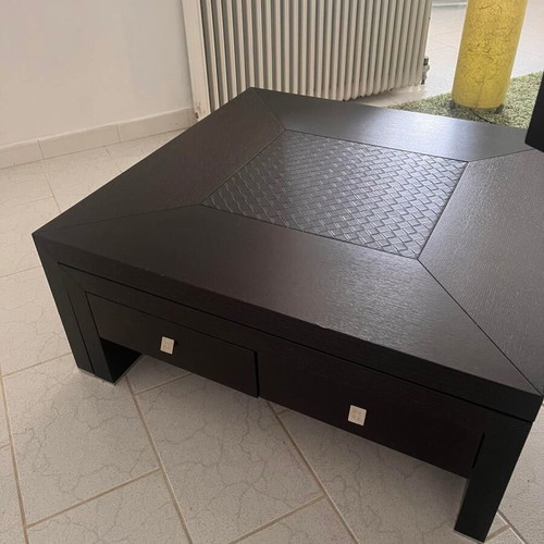 Join coffee tables set made of solid walnut wood, like new