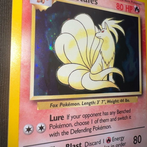 Ninetales Base Set Holo 1999 used card