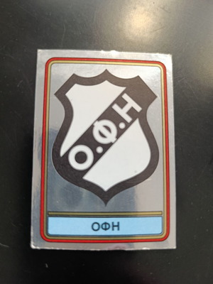 Panini Football 82 Silver Badge Sticker OFI #214