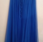 Tulle skirt blue new, long with lining