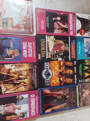 Συλλογή βιντεοκασέτες VHS μεταχειρισμένες, αυθεντικές για συλλέκτες