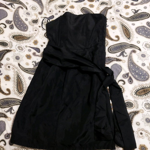 Zara satin dress used, black, small
