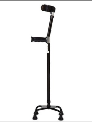 Four-legged cane with elbow support new
