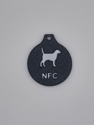 NFC pet tag made to order, customizable
