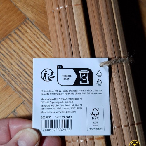 Bamboo placemats set of 2 new for dining