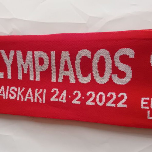 Olympiacos Atalanta Europa League 2021-2022 double-sided knitted scarf new