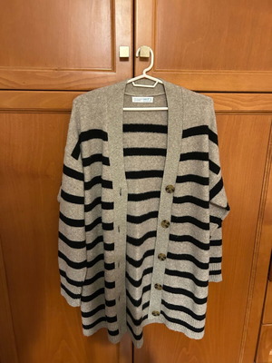 Ζακέτα μακριά Primark καινούργιο, μέγεθος M, μαύρο και μπεζ