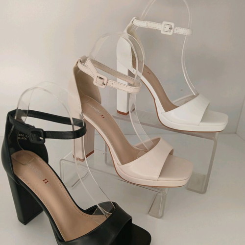 Women's sandals new with thick heel in 3 colors