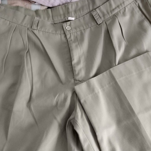 Men's fabric pants size XXL like new, black and beige, set of 3