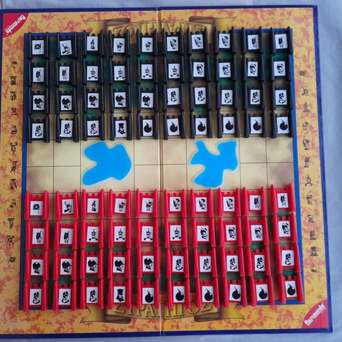 Stratego Remoundo board game used with bonus military figures sheet