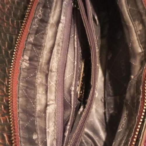 Doca handbag used, purple without strap