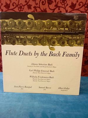 Flute Duets by the Bach Family LP record used, classical music