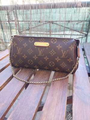 Louis Vuitton Eva καφέ τσάντα μεταχειρισμένη
