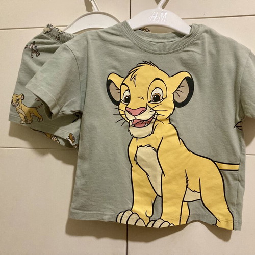 Lion King H&M pajamas set like new, boy 12-18 months