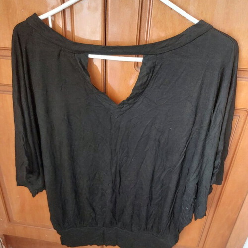 Blouse with batwing sleeves used, size M/L, black