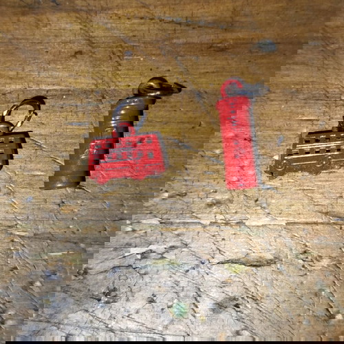 Μίνι Red London England Double Decker Bus και Red Post Office μεταχειρισμένα