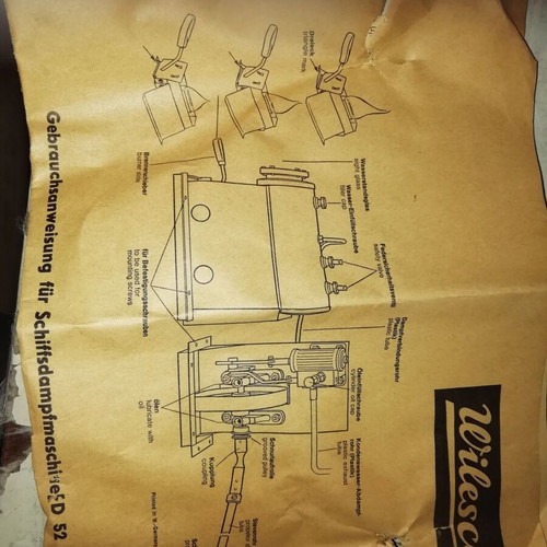 Wilesco D52 Marine Steam Engine 1965 New Old Stock