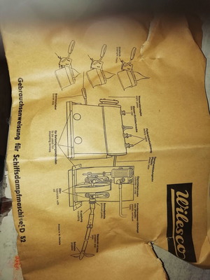 Wilesco D52 Marine Steam Engine 1965 New Old Stock