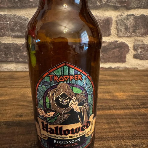 Iron Maiden Hallowed beer bottle like new