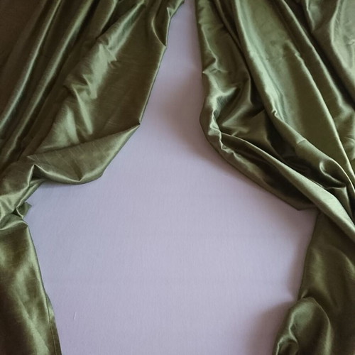 Curtains two panels olive color like new, 1.40×2.80