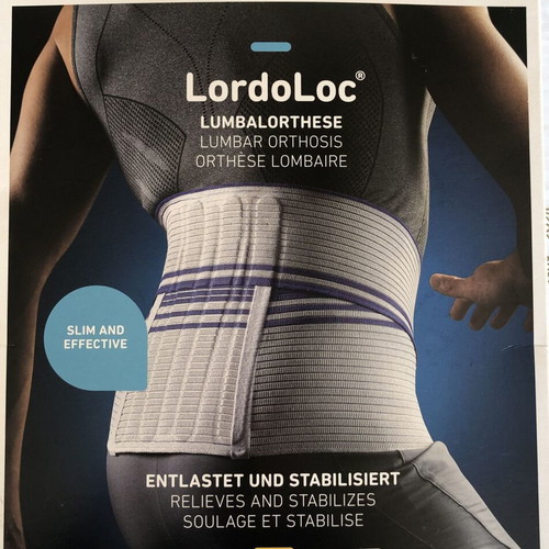 Lordoloc lumbar support belt No. 5 new, back pain relief