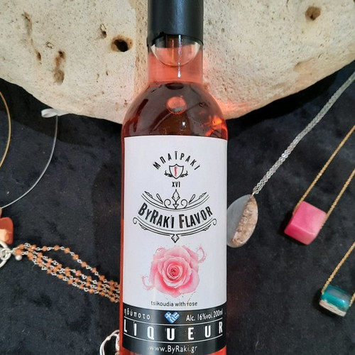 Rose Liqueur with Tsikoudia 200ml 16% vol alc new