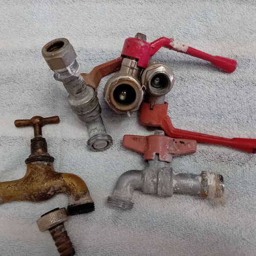 Outdoor taps used, valves