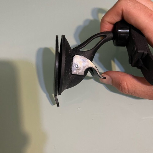 Phone holder used for car with self-adhesive system