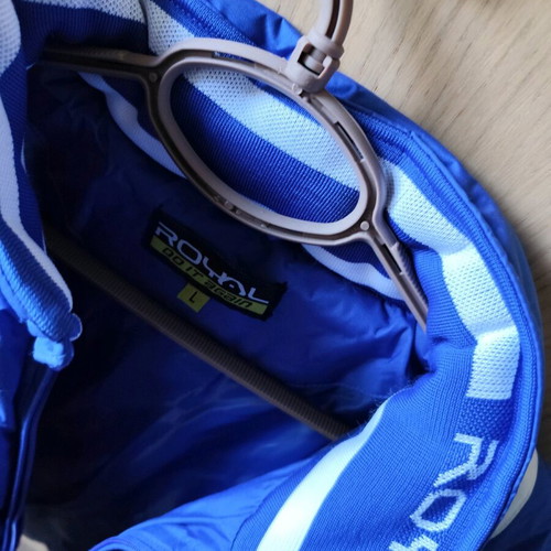 Royal delivery jacket blue - white large new with tags
