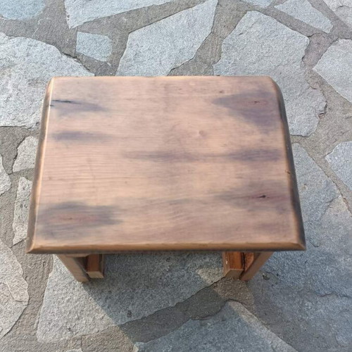 Roble wood stool new 31x23cm