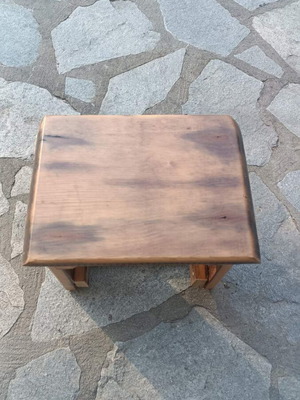 Roble wood stool new 31x23cm