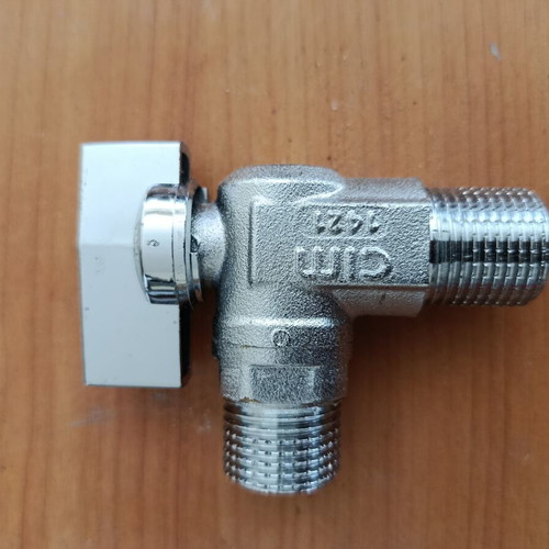 Cimberio Cim 39 Angle Ball Valve for Washing Machine new 1/2"x3/4"
