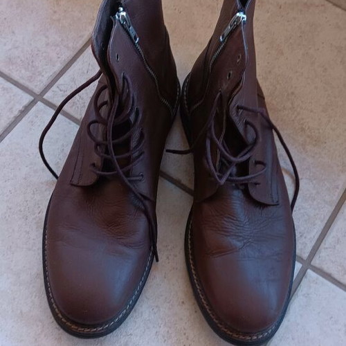 Kricket leather men's ankle boots brown used, size 43-44