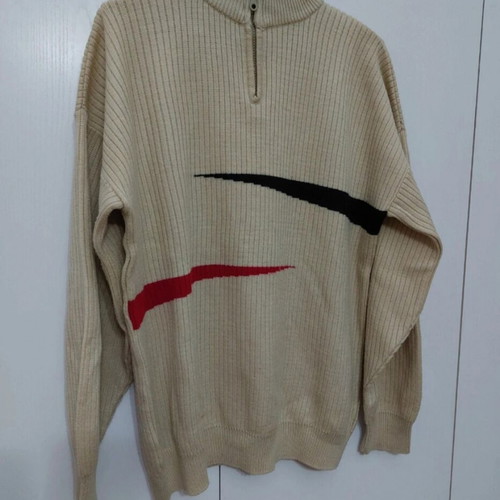 90s vintage pullover sweater, beige, XL