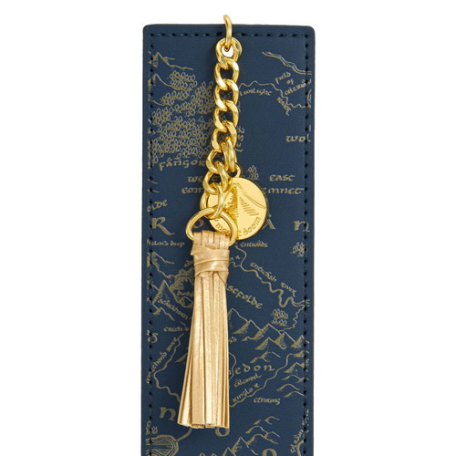 Lord of the Rings bookmark set with Middle Earth map and Elven script, new