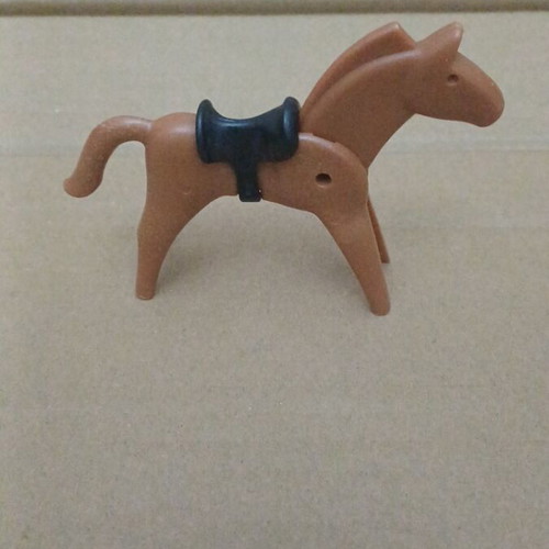 Vintage brown Playmobil horse like new, animal parts