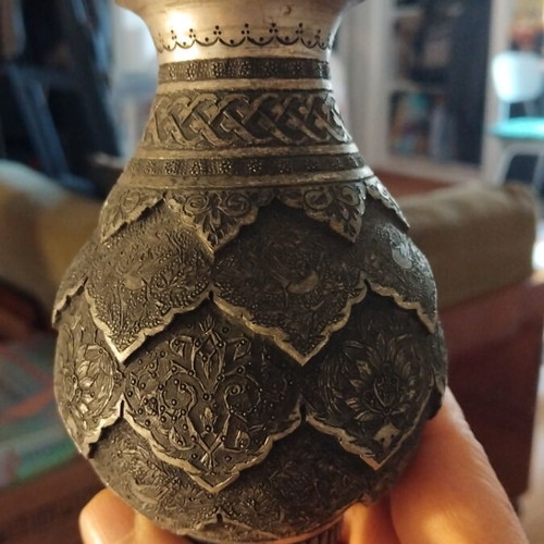 Persian metal vessel used collectible