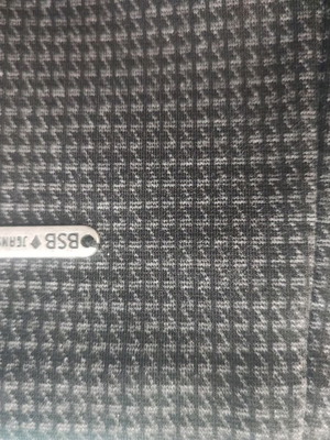 BSB Elastic Slim Skirt New, Knee-Length Black and Gray